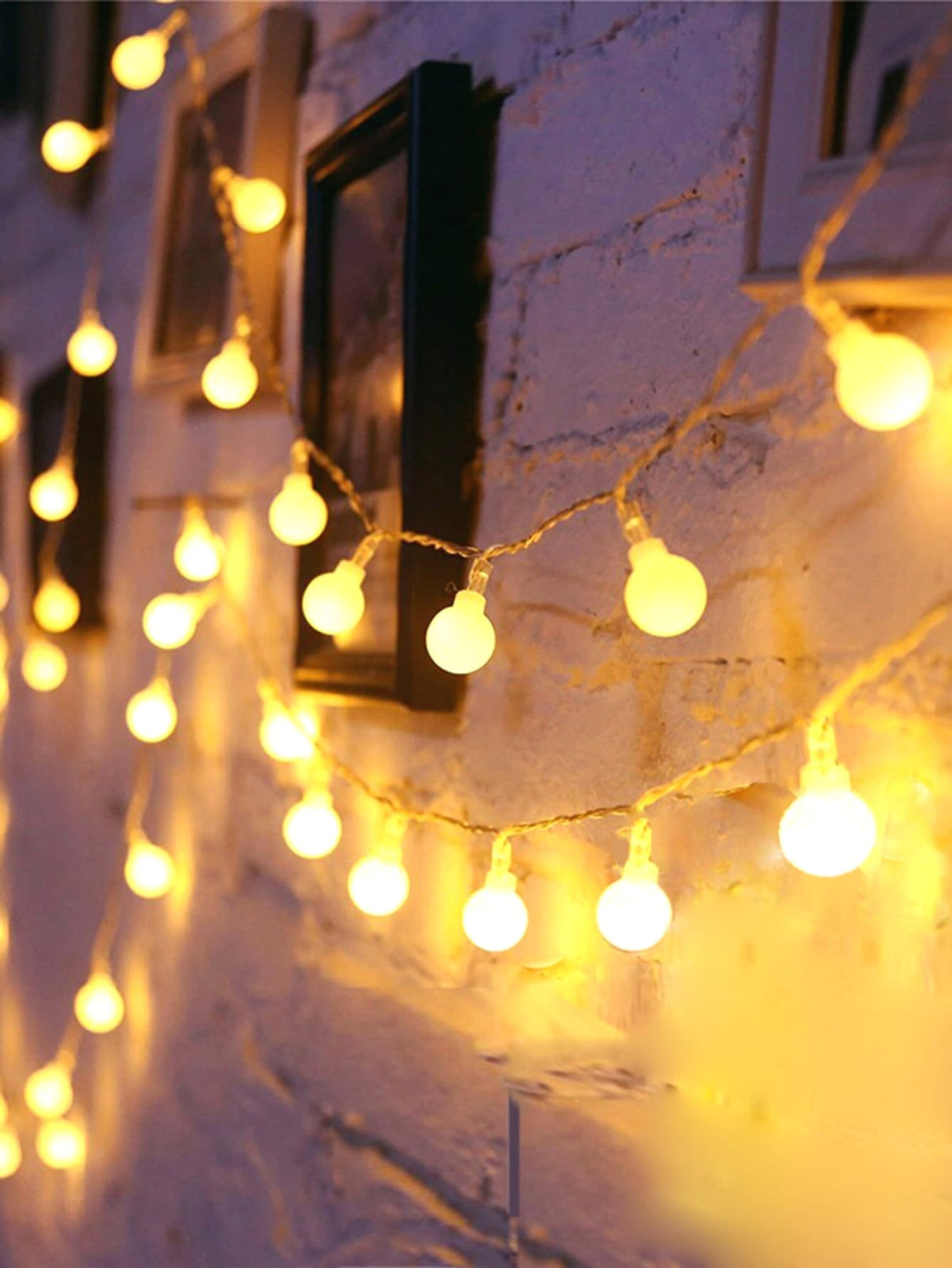 7 Color String Light with 40pcs Ball Shaped Bulb 1pc - Novelty Lighting