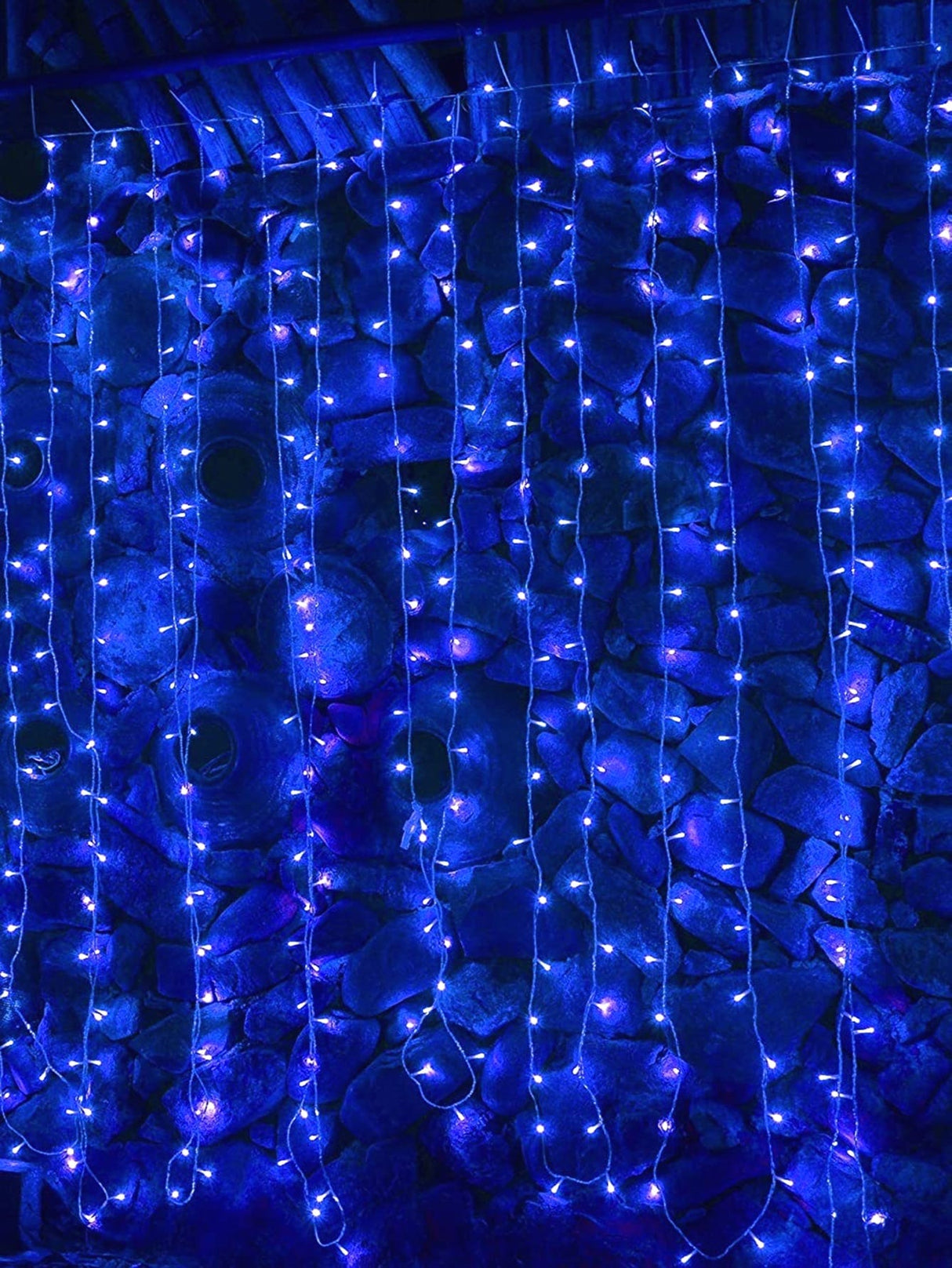 Decorative String Light with 50pcs Bulb Curtain - Novelty Lighting