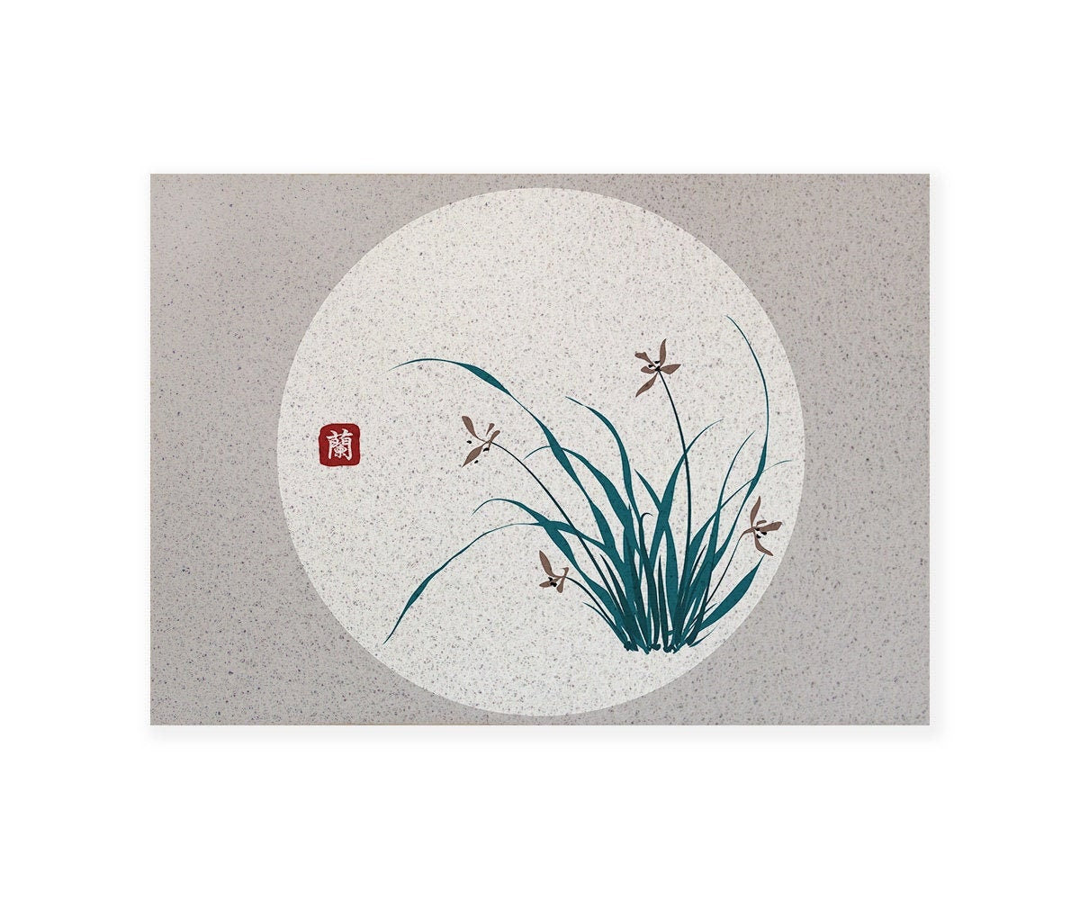 Orchids Flower Sakura PVC Entrance Mat