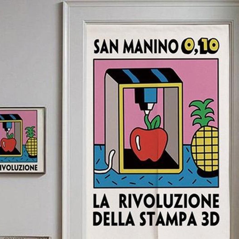 Cartoon Face Japanese Noren Doorway Curtain