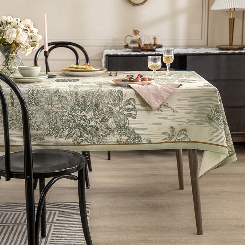 Sketch manor American French tablecloth light luxury retro decorative cloth dustproof cloth coffee table desk cover cloth high-end sense Medieval Jouy prints take you back to the 18th century