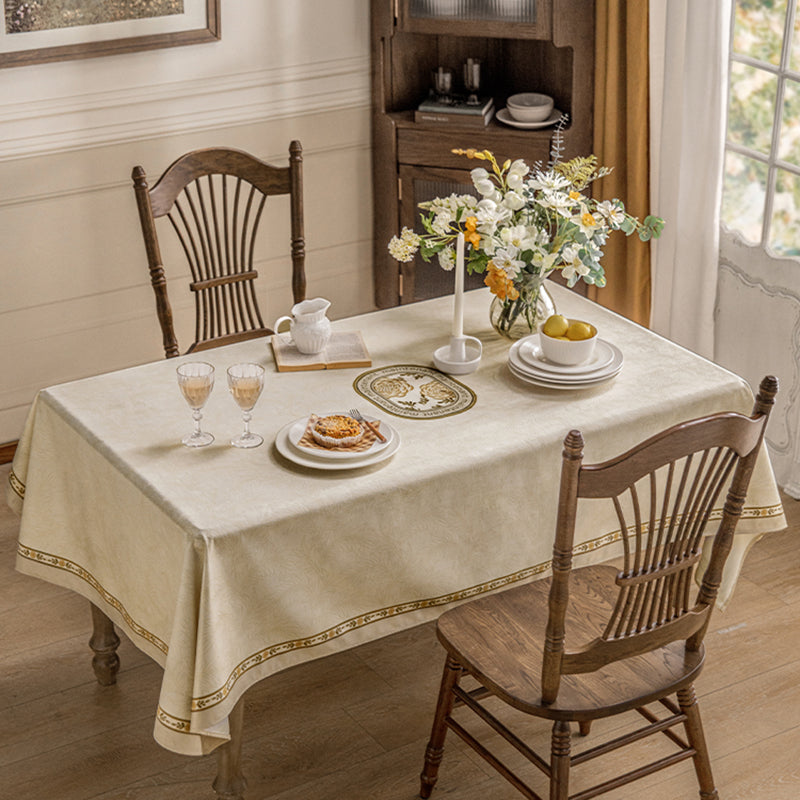 Floating like a dream, retro American table cloth, light luxury, high-end tablecloth, TV cabinet, coffee table cloth, rectangular cover cloth Fresh and simple, the beauty of natural home