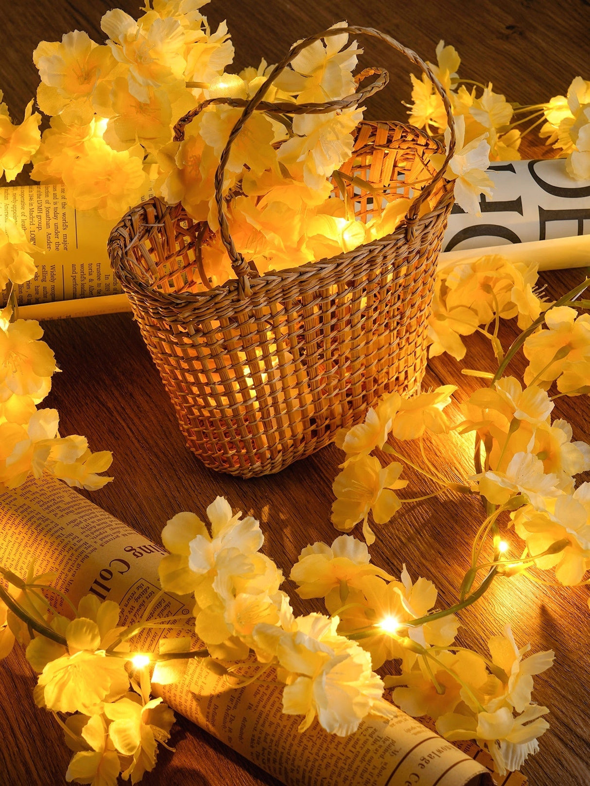 Artificial Vine String Light with 20pcs Bulb 1pc - Novelty Lighting