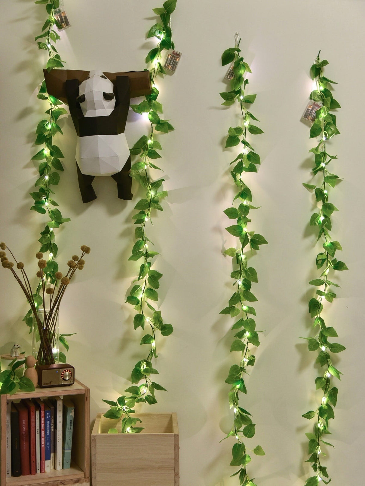 Artificial Vine String Light with 20pcs Bulb 1pc - Novelty Lighting