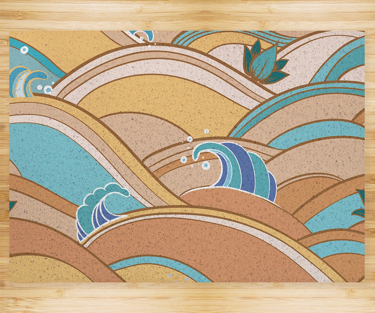 Ocean Wave PVC Entrance Mat