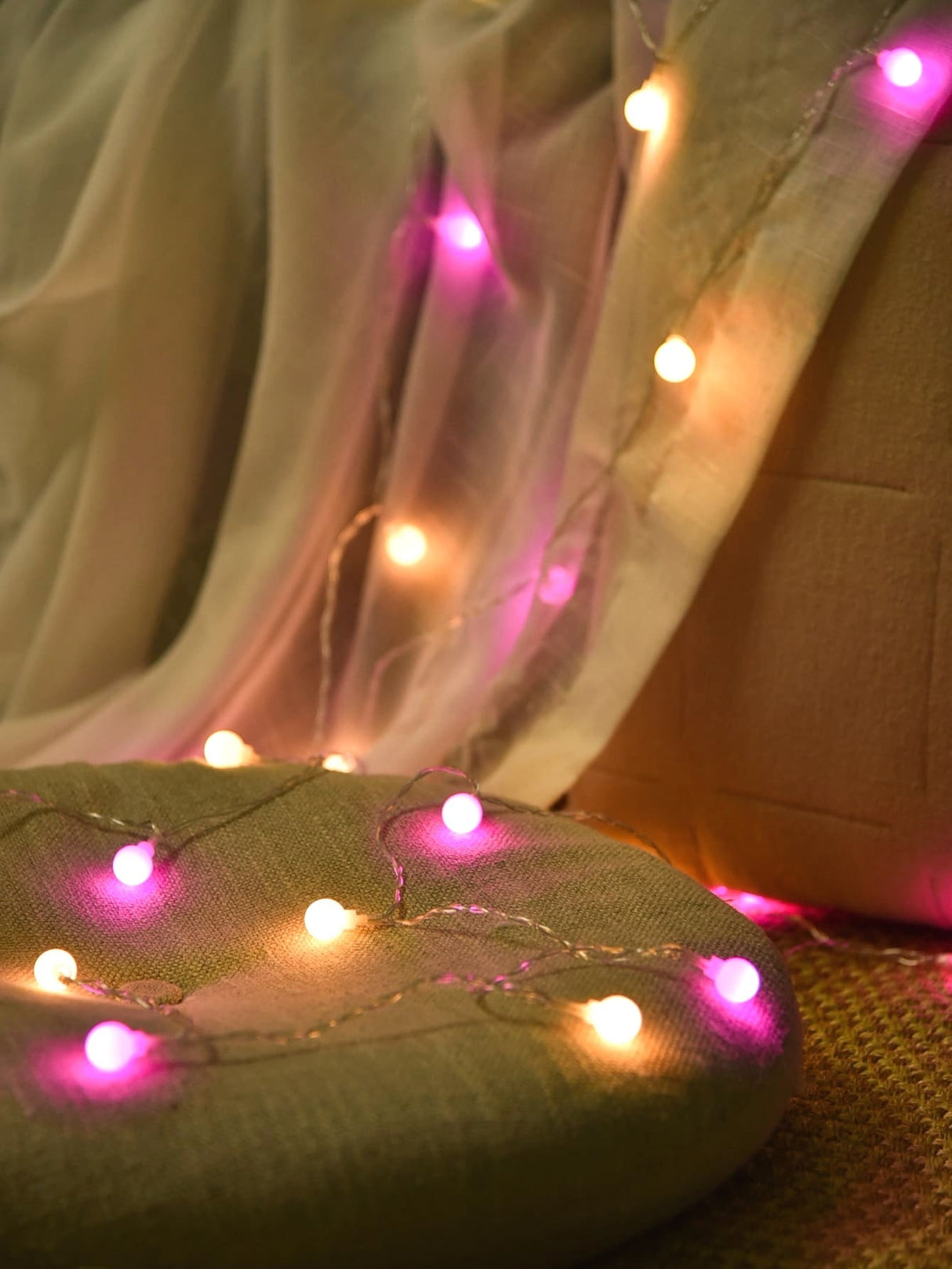 String Light with 10pcs Ball Shaped Bulb 1pc - Novelty Lighting