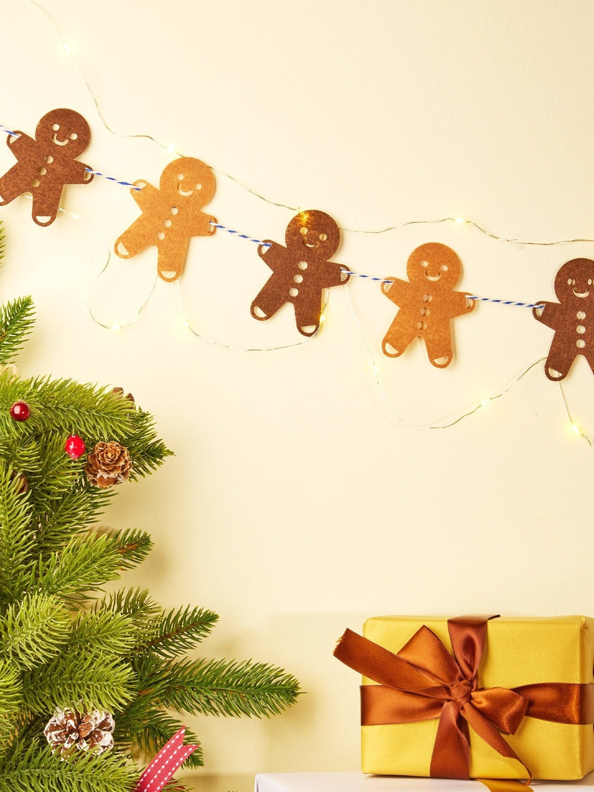 3m Christmas Gingerbread Garland String Light 1pc - Lighting & Lamp