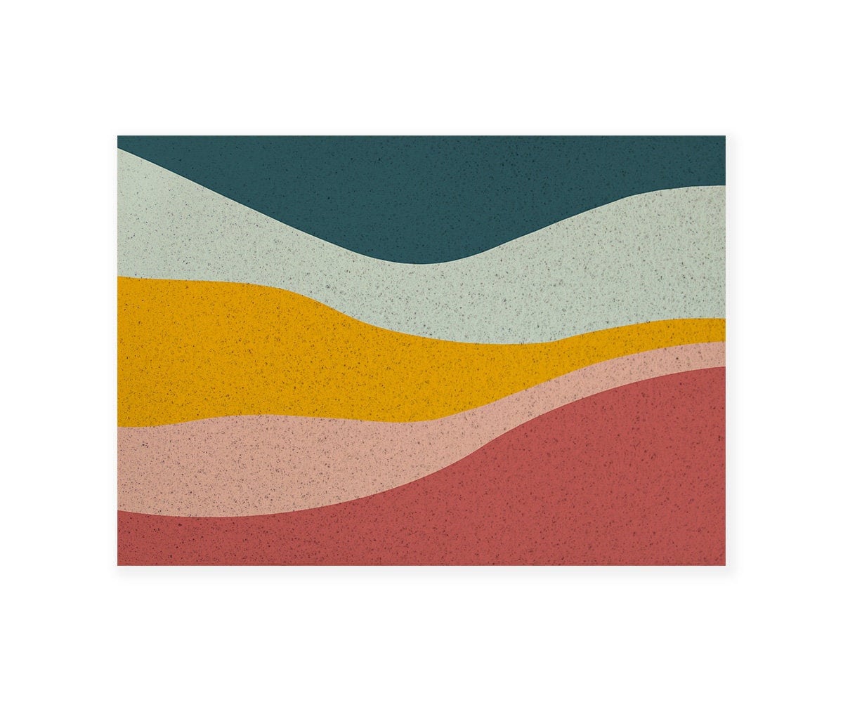 Colorful Mountain PVC Entrance Mat