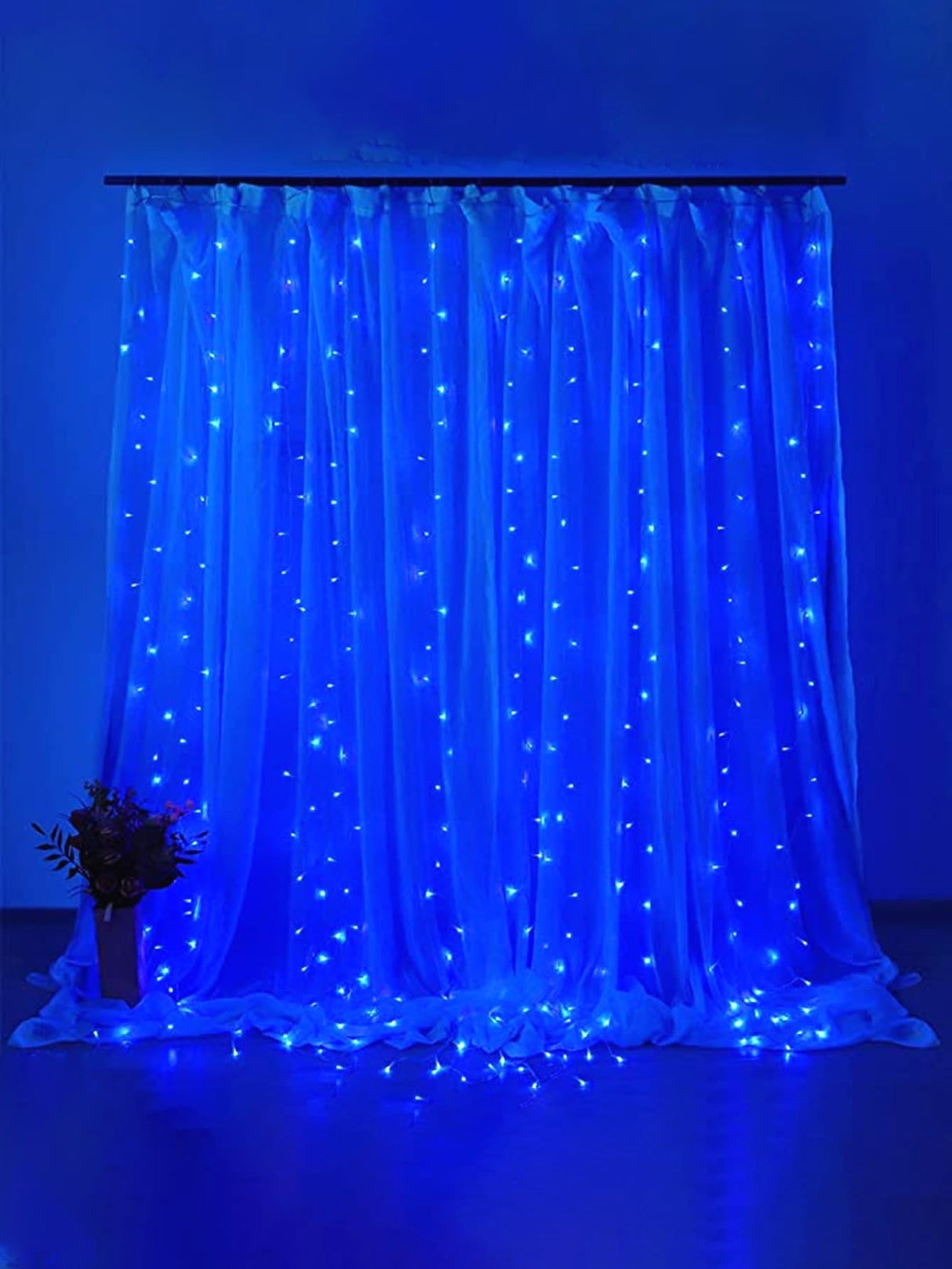 Control Curtain Decorative String Light with 300pcs Bulb Remote - Novelty Lighting