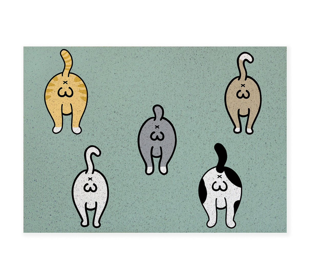 Cute Cat Butt PVC Entrance Mat