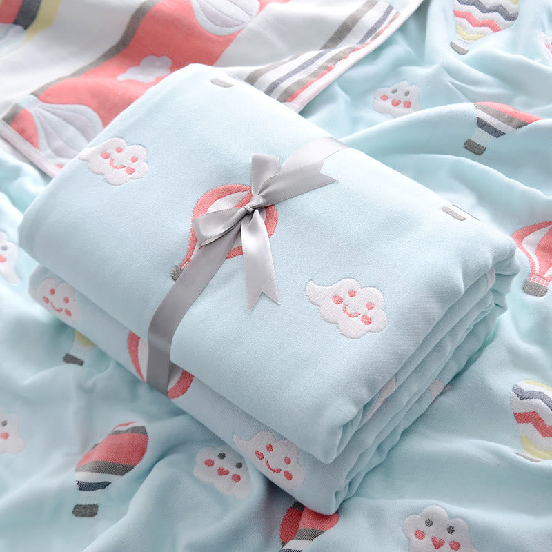 Ballon Cloud Cotton Gauze Baby Quilt