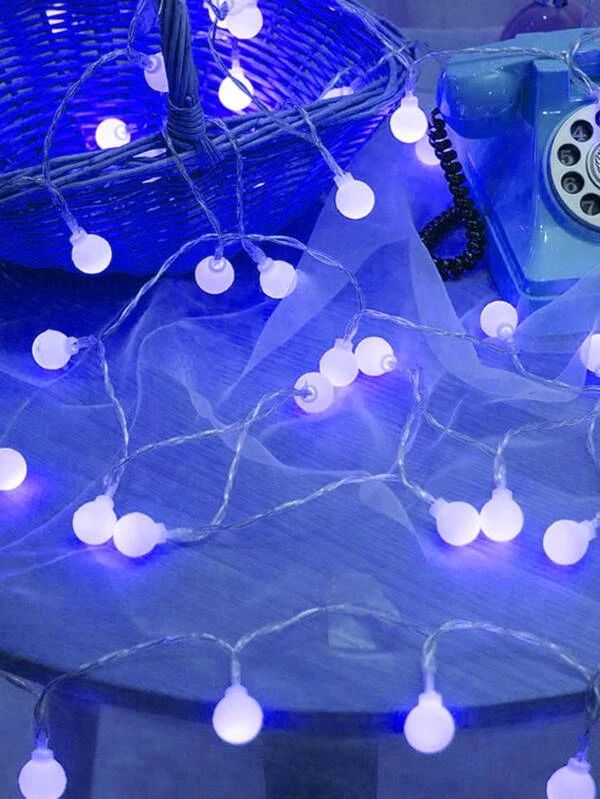 String Light With 10pcs Ball Bulb