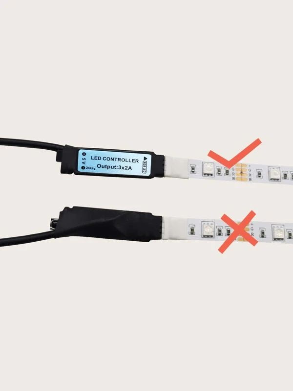 5m Multicolored Strip Light With 24 Keys Remote Control