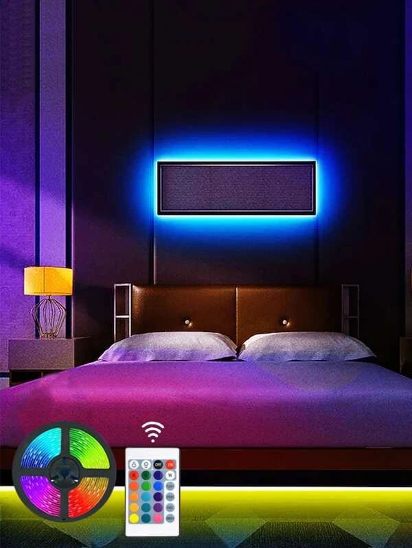 5m Multicolored Strip Light With 24 Keys Remote Control