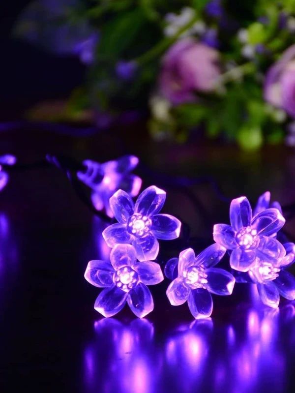 String Light 2m Length With 20pcs Flower Bulb