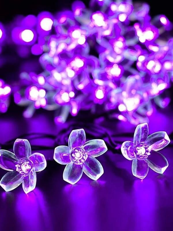 String Light 2m Length With 20pcs Flower Bulb