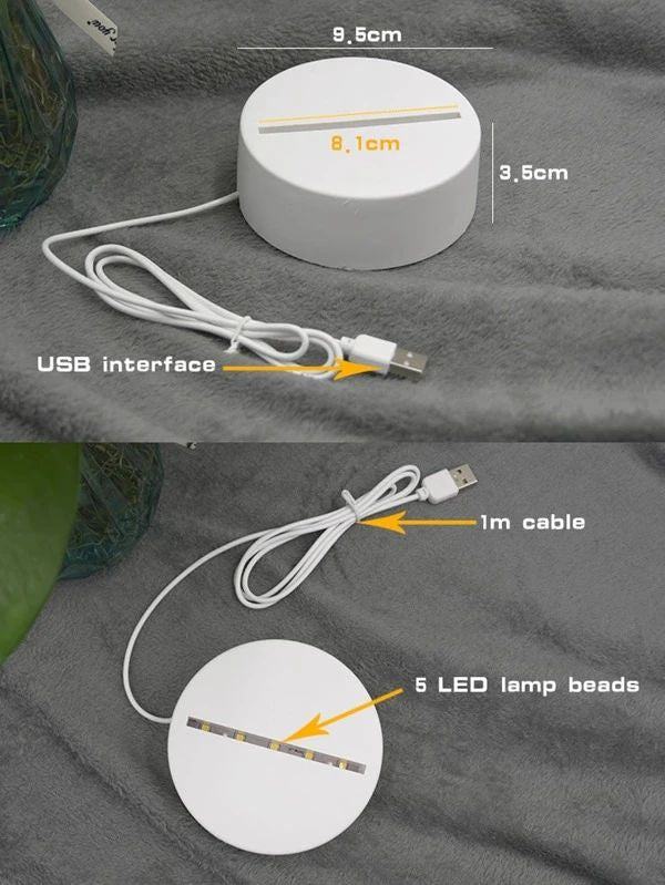 3D Camera Design Night Light 1pc