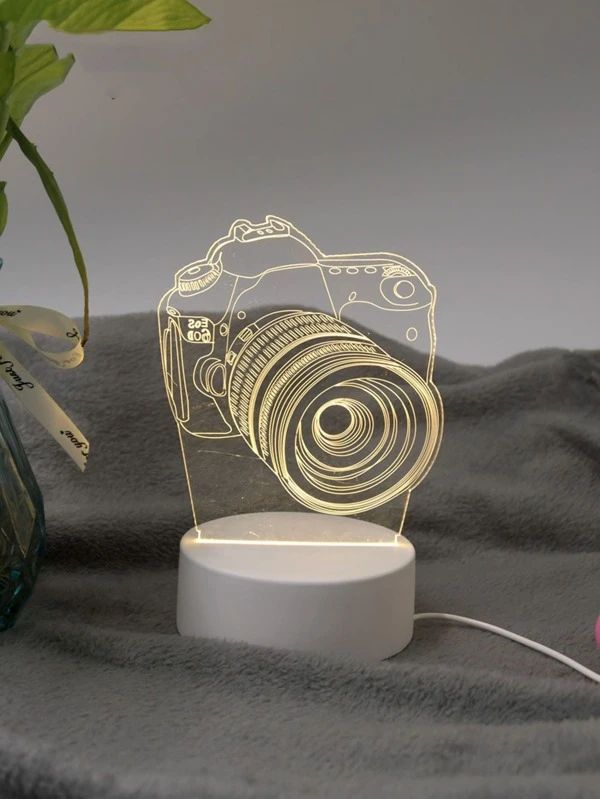 3D Camera Design Night Light 1pc