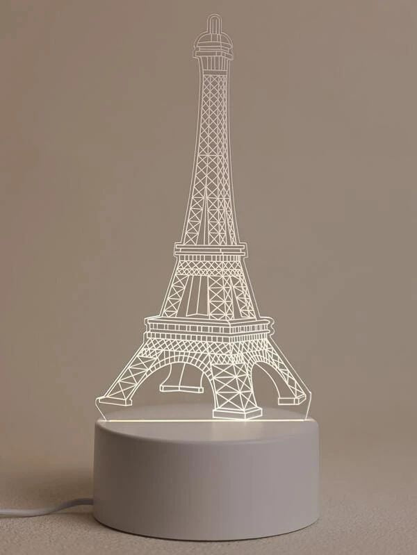 Changeable 3Color 3D Eiffel Tower Night Light