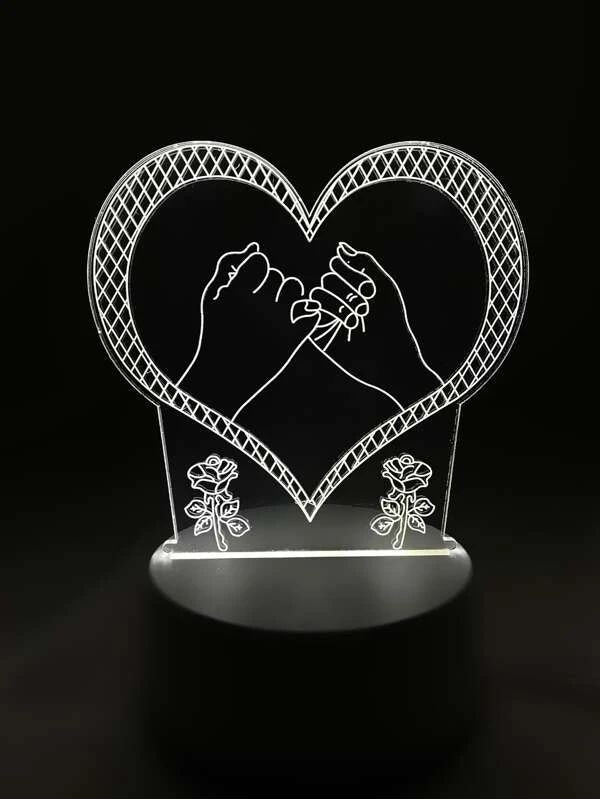 3D Heart Light With 3 Color Changeable