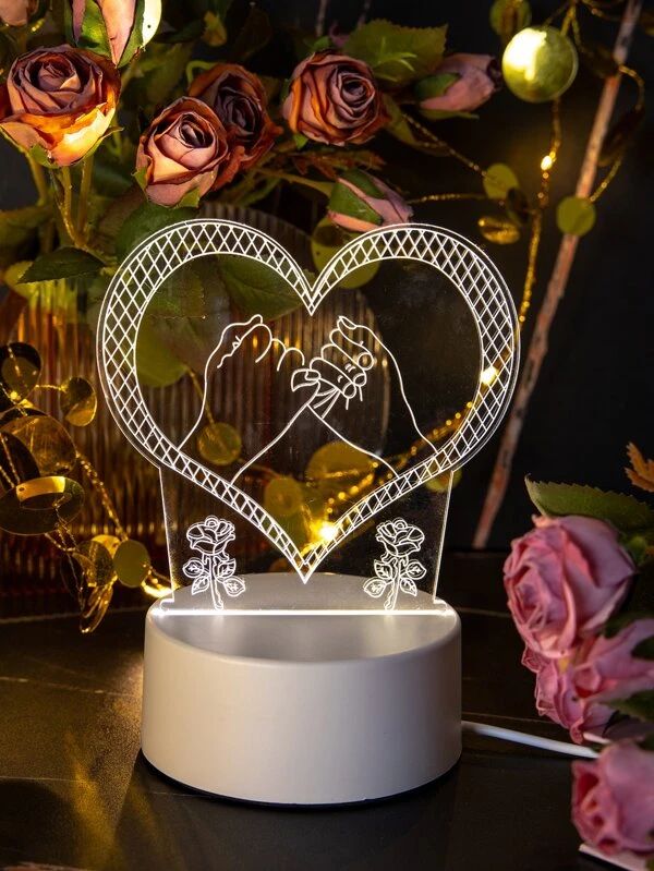 3D Heart Light With 3 Color Changeable
