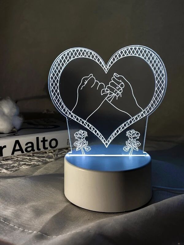 3D Heart Light With 3 Color Changeable