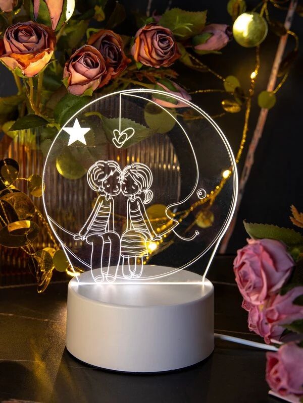 3D Moon Light For 3 Color Changeable