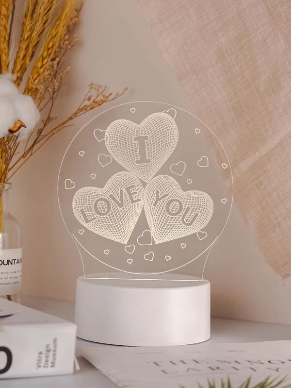 3 Color Changeable I LOVE YOU 3D Light 1pc