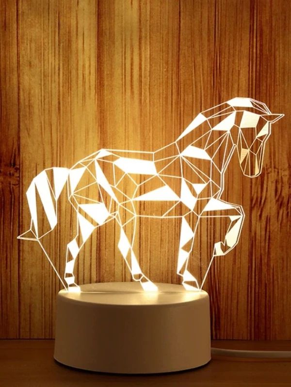 3 Color Horse Shaped Night Light