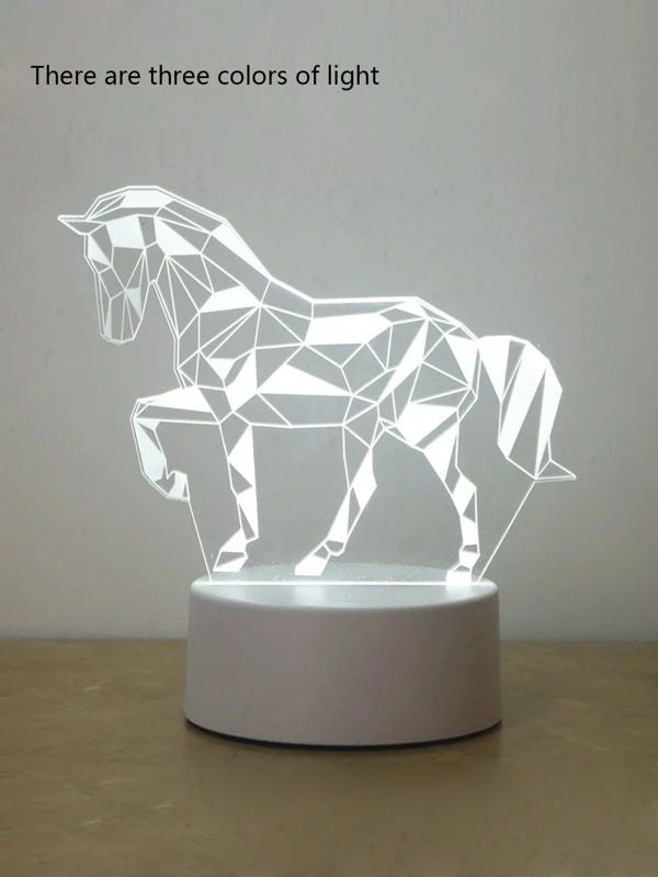 3 Color Horse Shaped Night Light