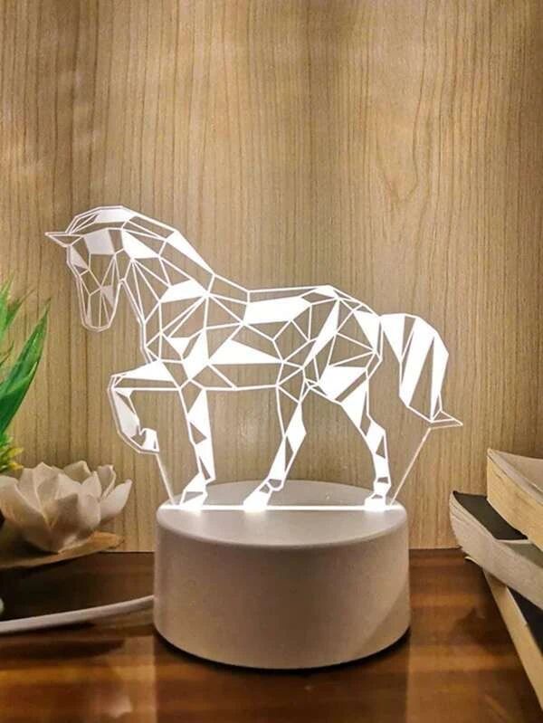 3 Color Horse Shaped Night Light
