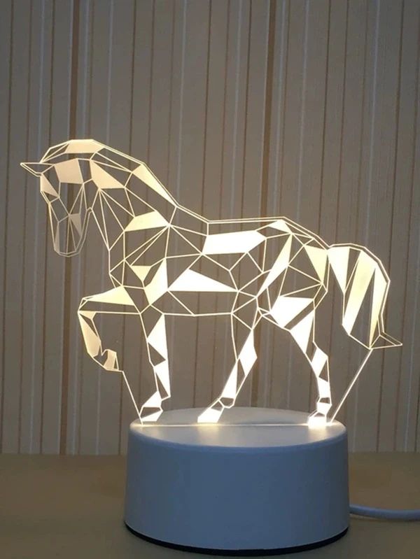 3 Color Horse Shaped Night Light