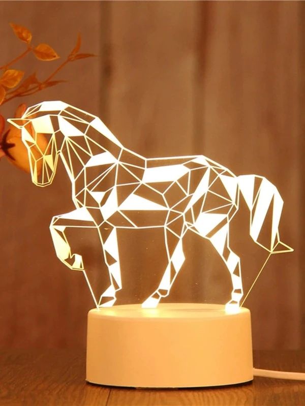 3 Color Horse Shaped Night Light