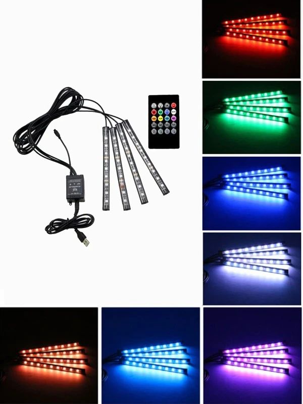7 Color Options LED Car Light