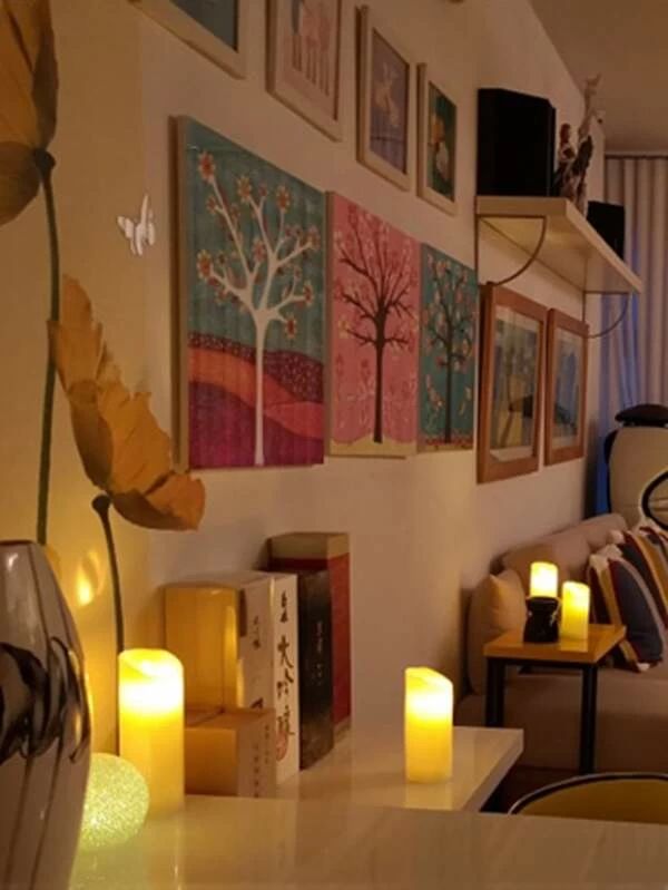 Candle Shaped Night Light 2pc