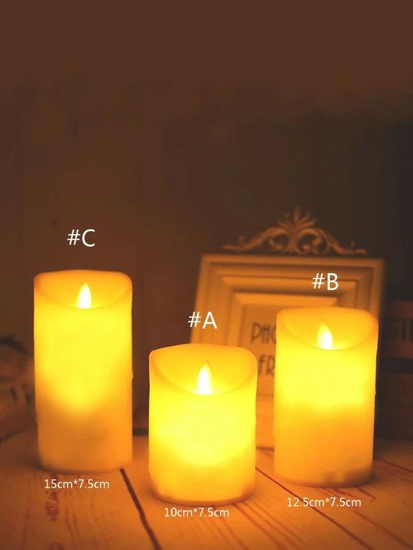 Candle Shaped Night Light 2pc