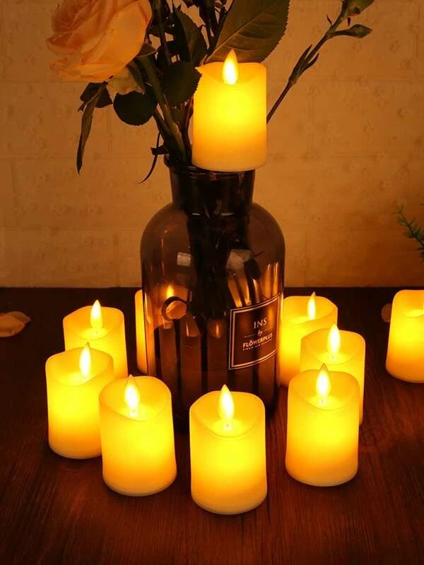 Candle Shaped Night Light 2pc