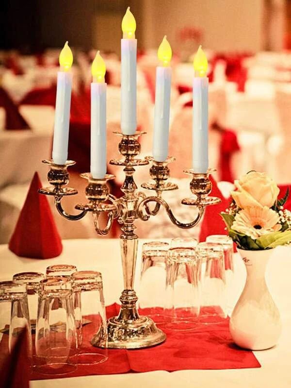 Candle Shaped Design Night Light 1pc