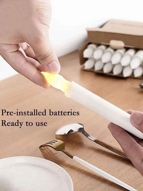 Candle Shaped Design Night Light 1pc