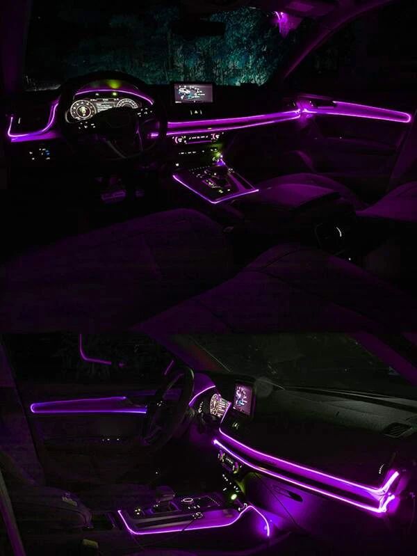 Car Led Light 1pc Purple