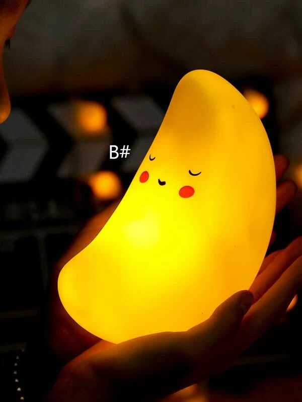Cute Moon & Star Shaped Night Light 1pc