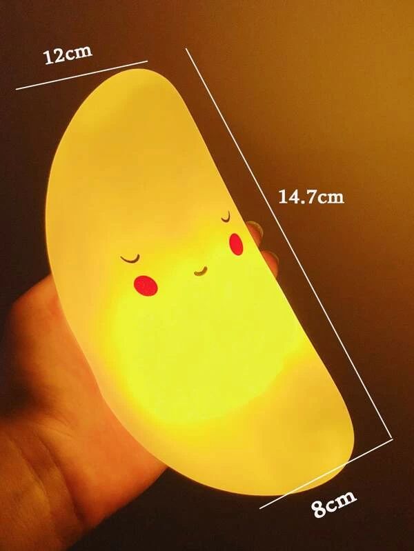 Cute Moon & Star Shaped Night Light 1pc
