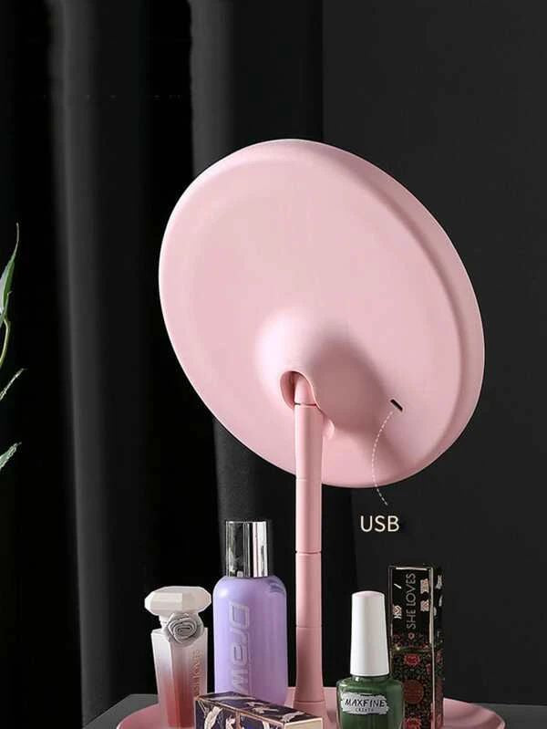 Desktop Makeup Mirror 1pc With Light