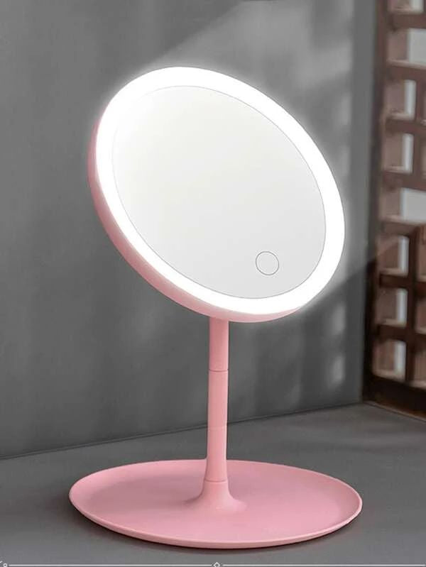 Desktop Makeup Mirror 1pc With Light