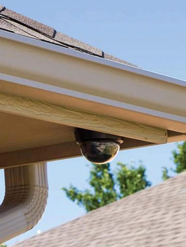 Fake Security Camera With Flashing LED Light Easy to Install 1pc