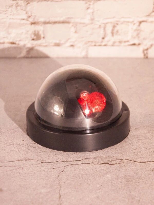 Fake Security Camera With Flashing LED Light Easy to Install 1pc