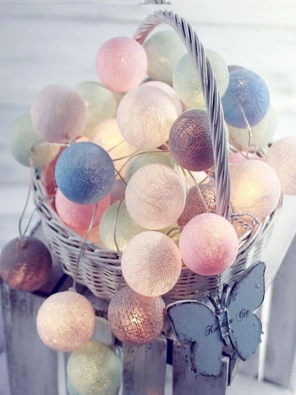 String Light With 10pcs Ball Bulb 1pc