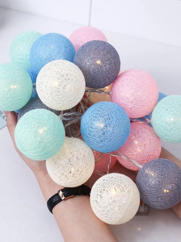 String Light With 10pcs Ball Bulb 1pc