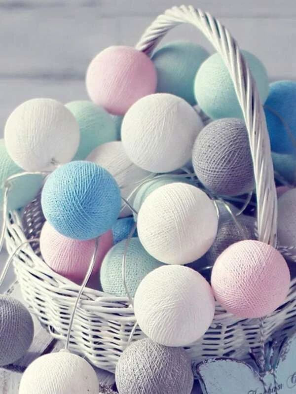 String Light With 10pcs Ball Bulb 1pc