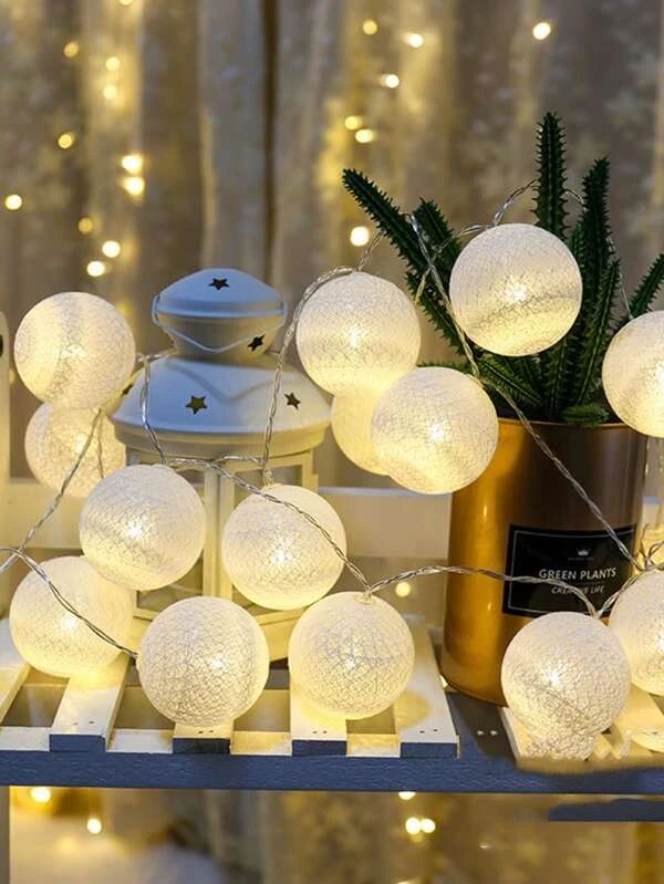 String Light With 10pcs Ball Bulbs